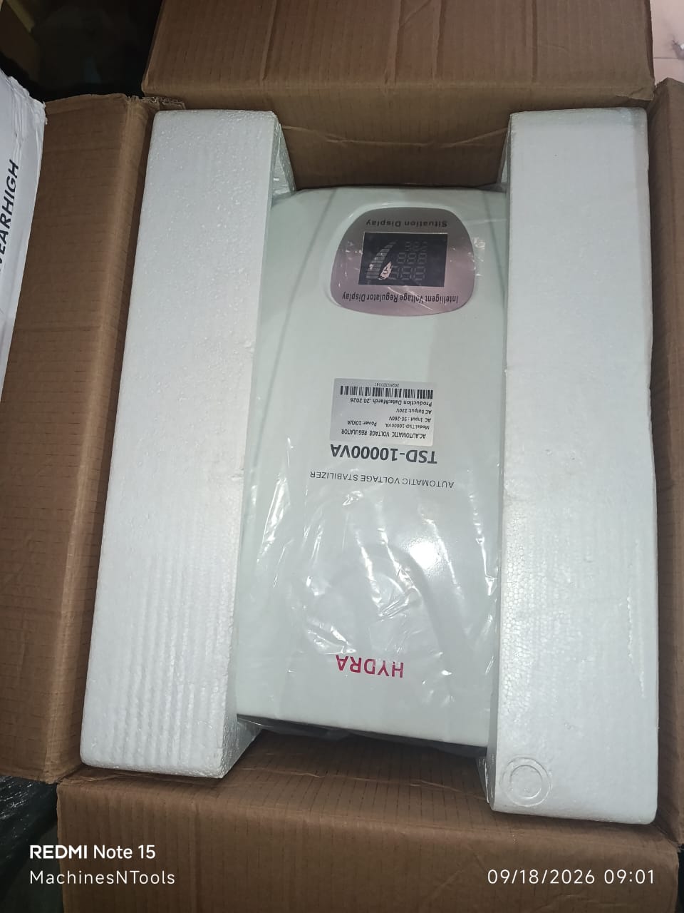 HYDRA 10kVa wall mounted Automatic Voltage Regulator