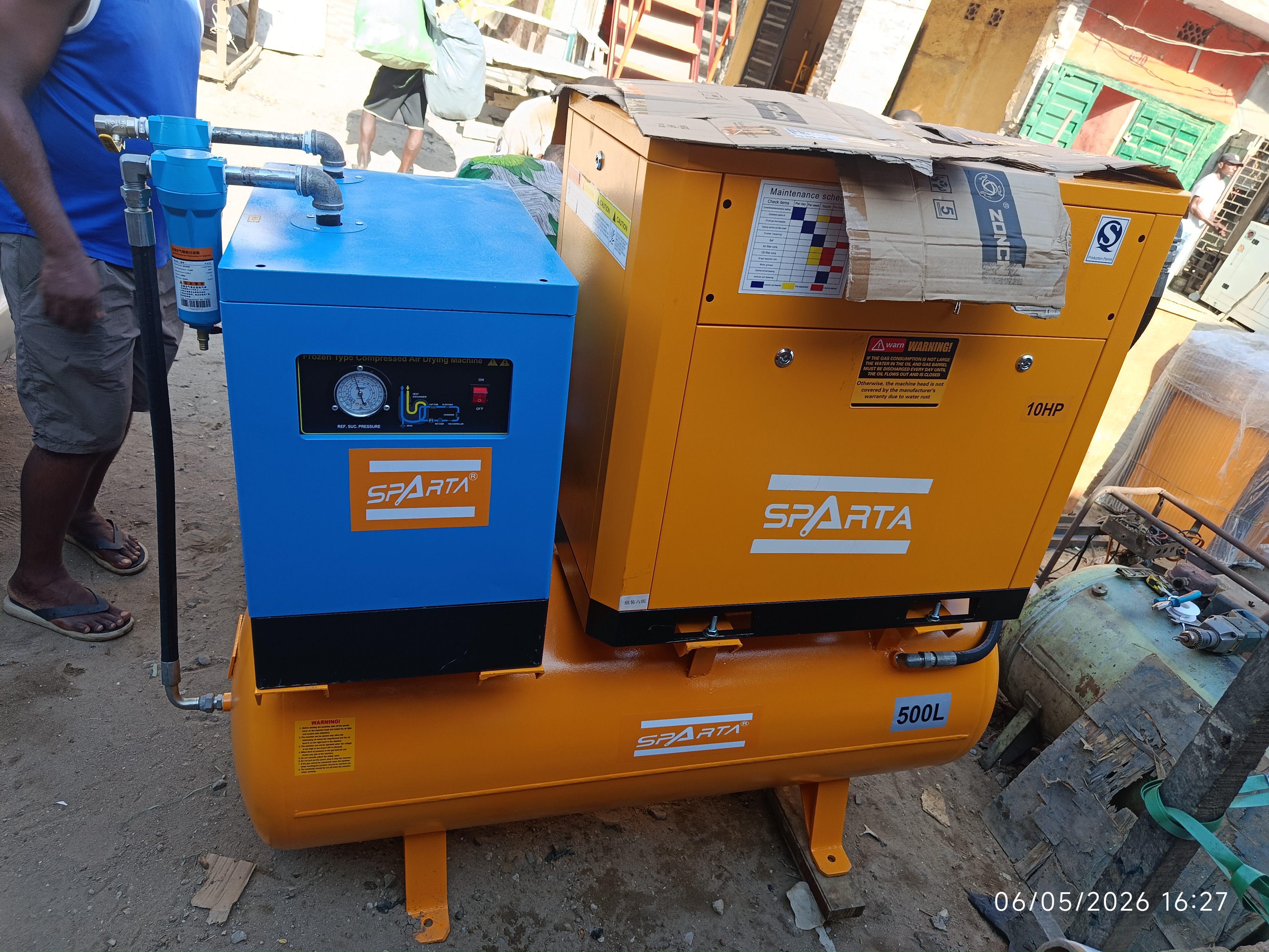 Sparta Screw Air Compressor and Dryer