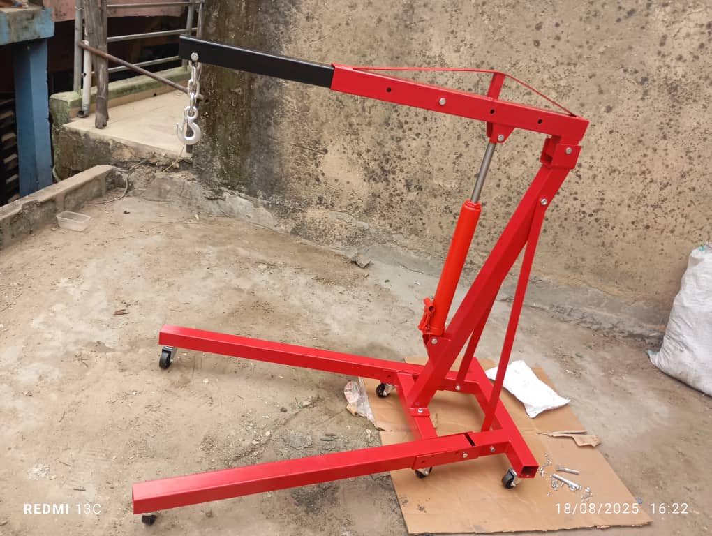 2-ton portable hydraulic engine crane