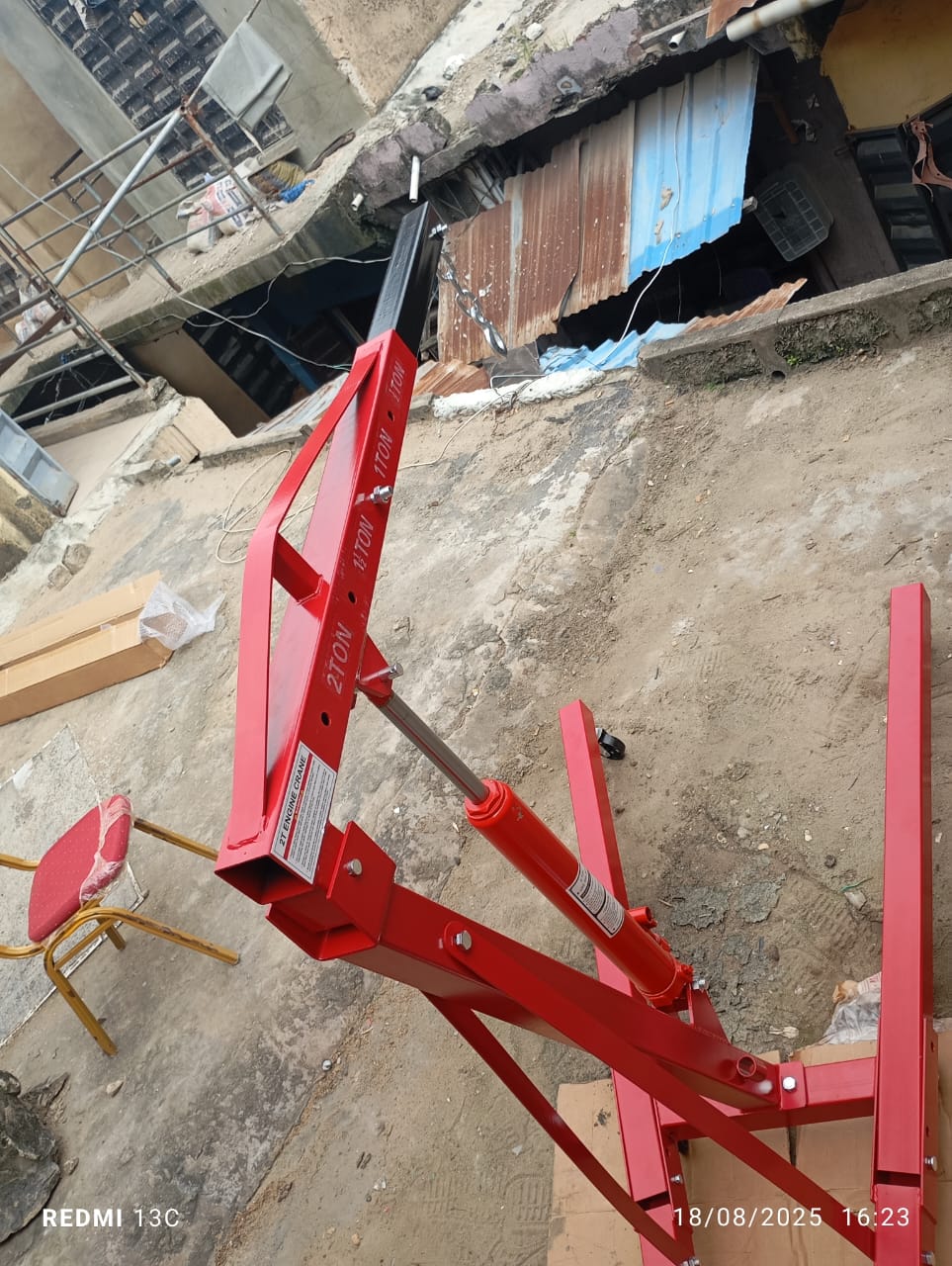 2-ton portable hydraulic engine crane