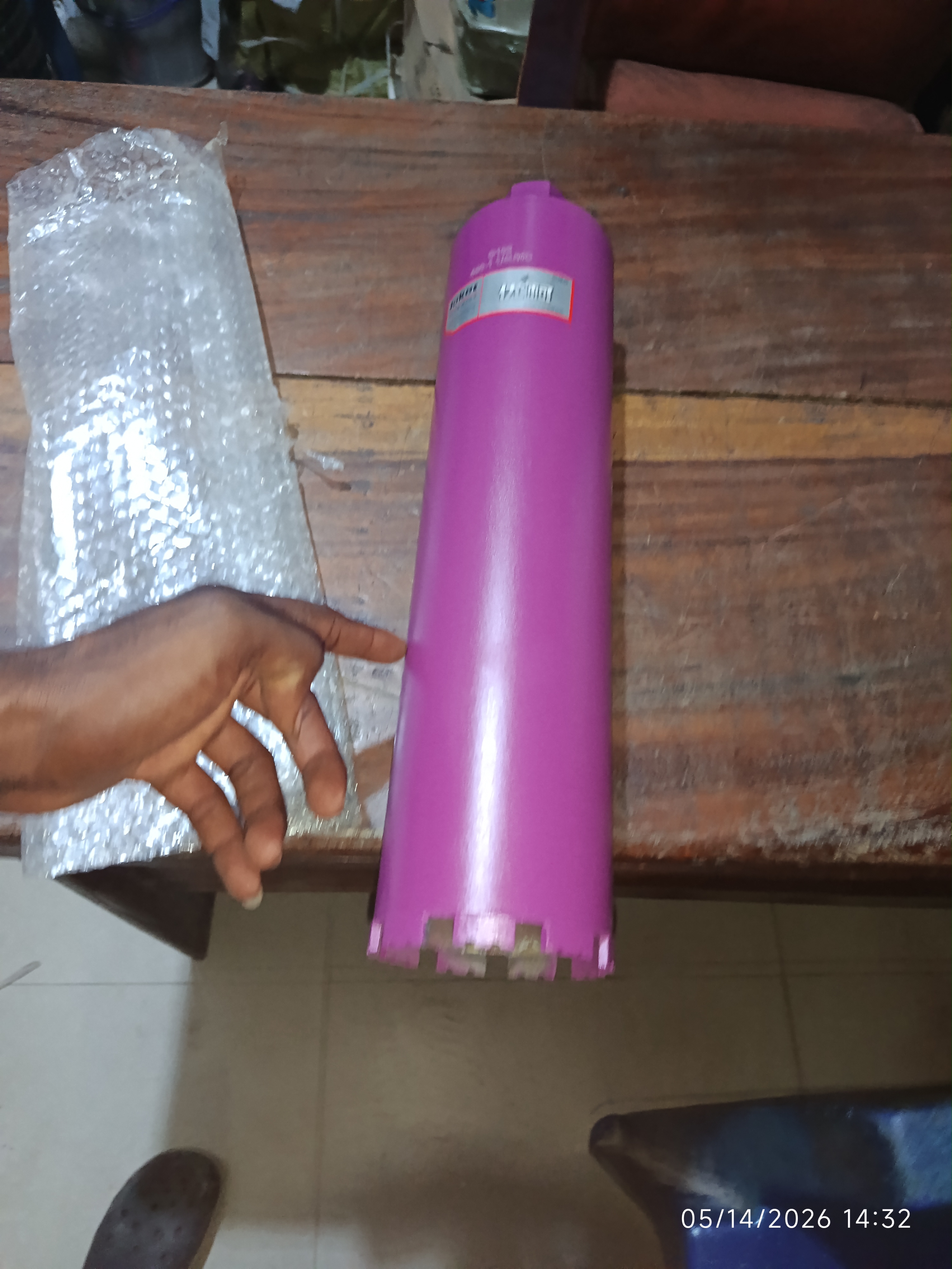 4" Heavy-Duty Diamond Core Drill Bit