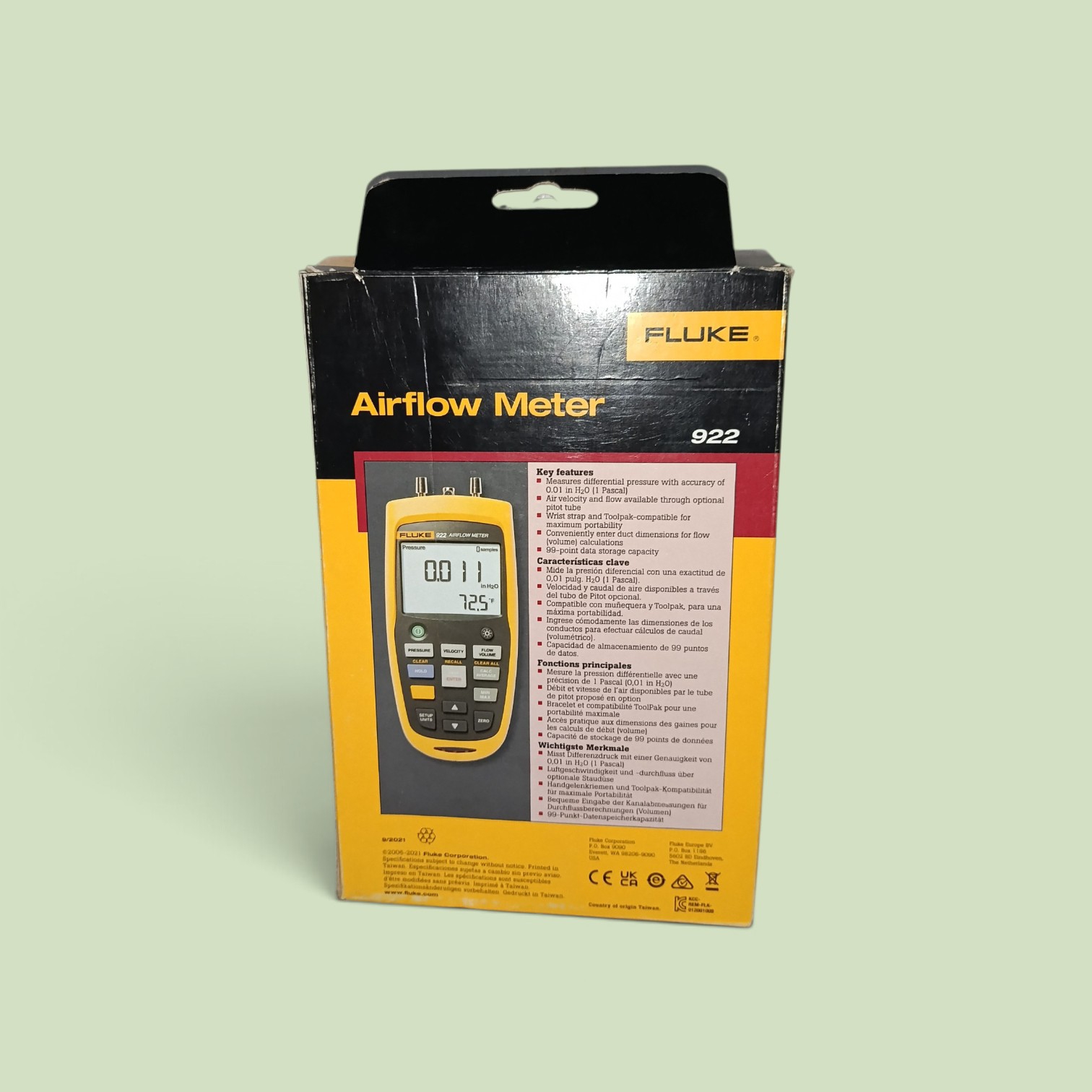 Fluke 922 Airflow Meter
