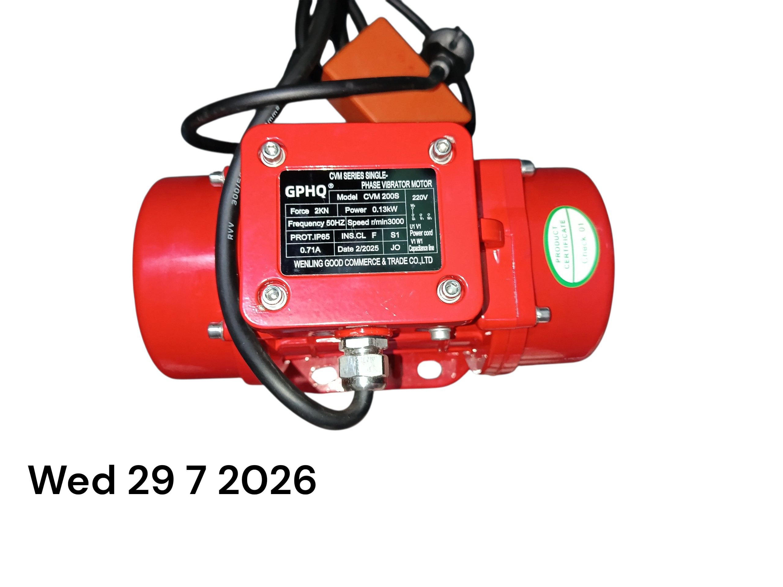 CVM 200S Single-Phase Vibrator Motor