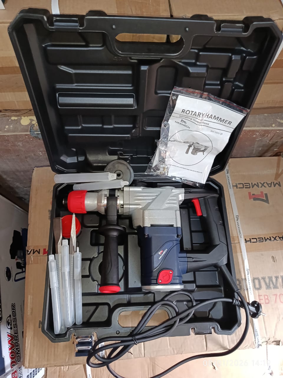 MAXMECH RH1000-28 Heavy-Duty Rotary Hammer Drill