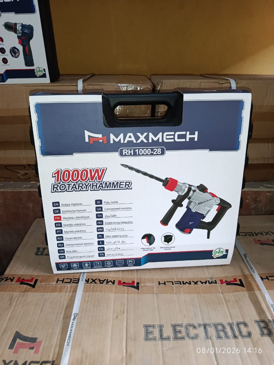 MAXMECH RH1000-28 Heavy-Duty Rotary Hammer Drill