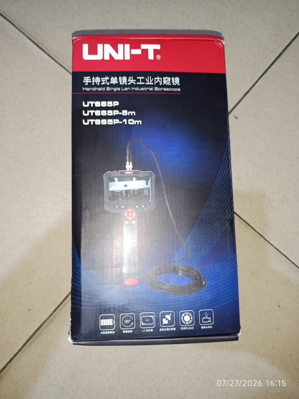 UNI-T Handheld Single Lens Industrial Borescope (UT665P Series)
