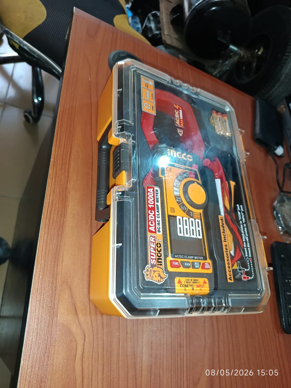INGCO 1000A Digital AC/DC Clamp Multimeter