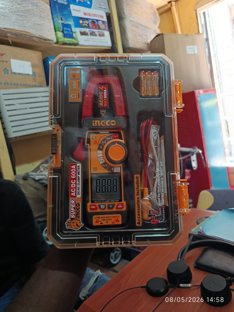 Ingco SUPER AC/DC 600A Digital Clamp Meter