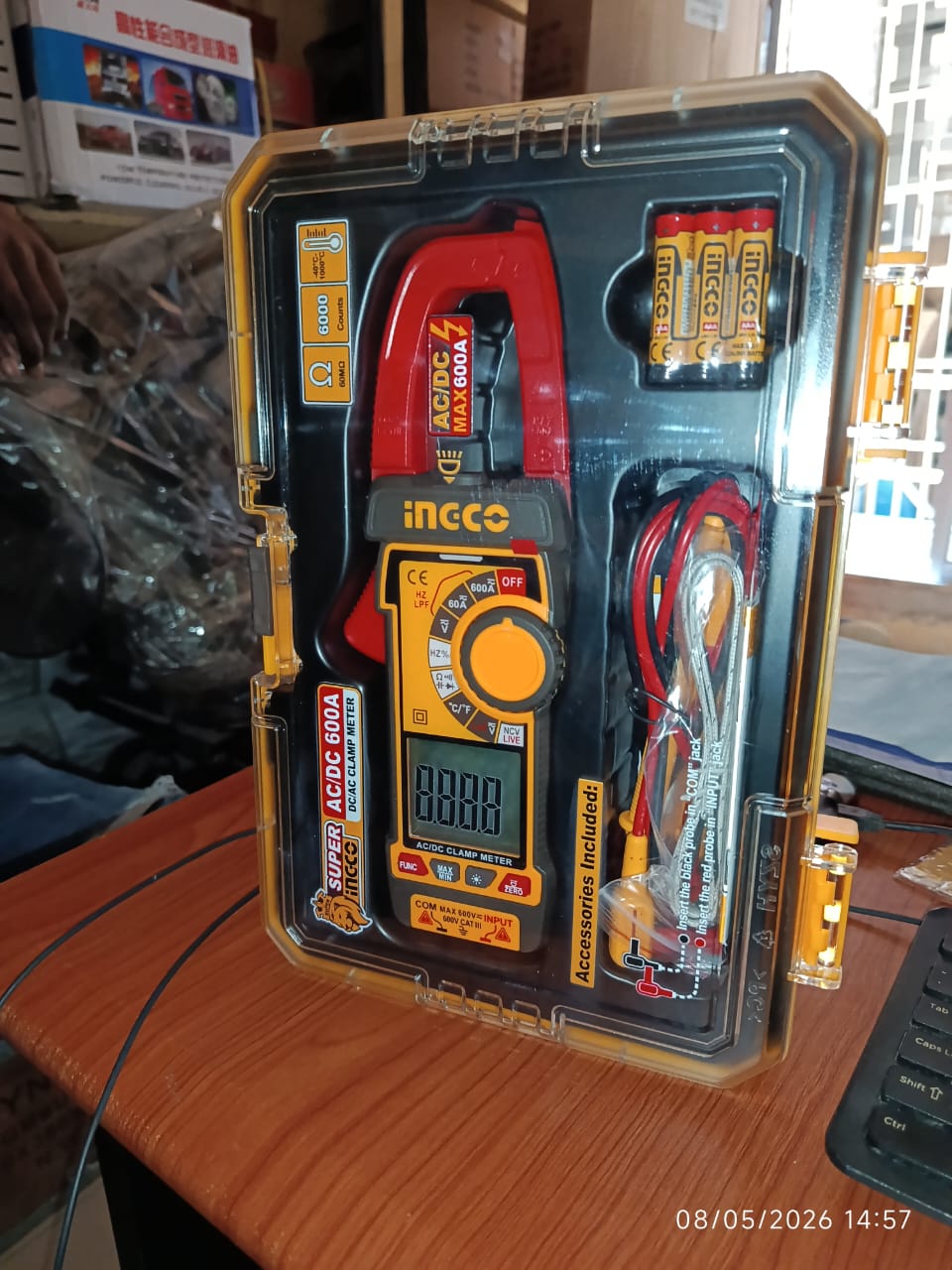 Ingco SUPER AC/DC 600A Digital Clamp Meter