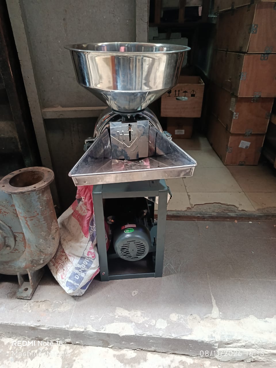 Stainless Steel Hammer Mill / Electric Dry Grinding Machine