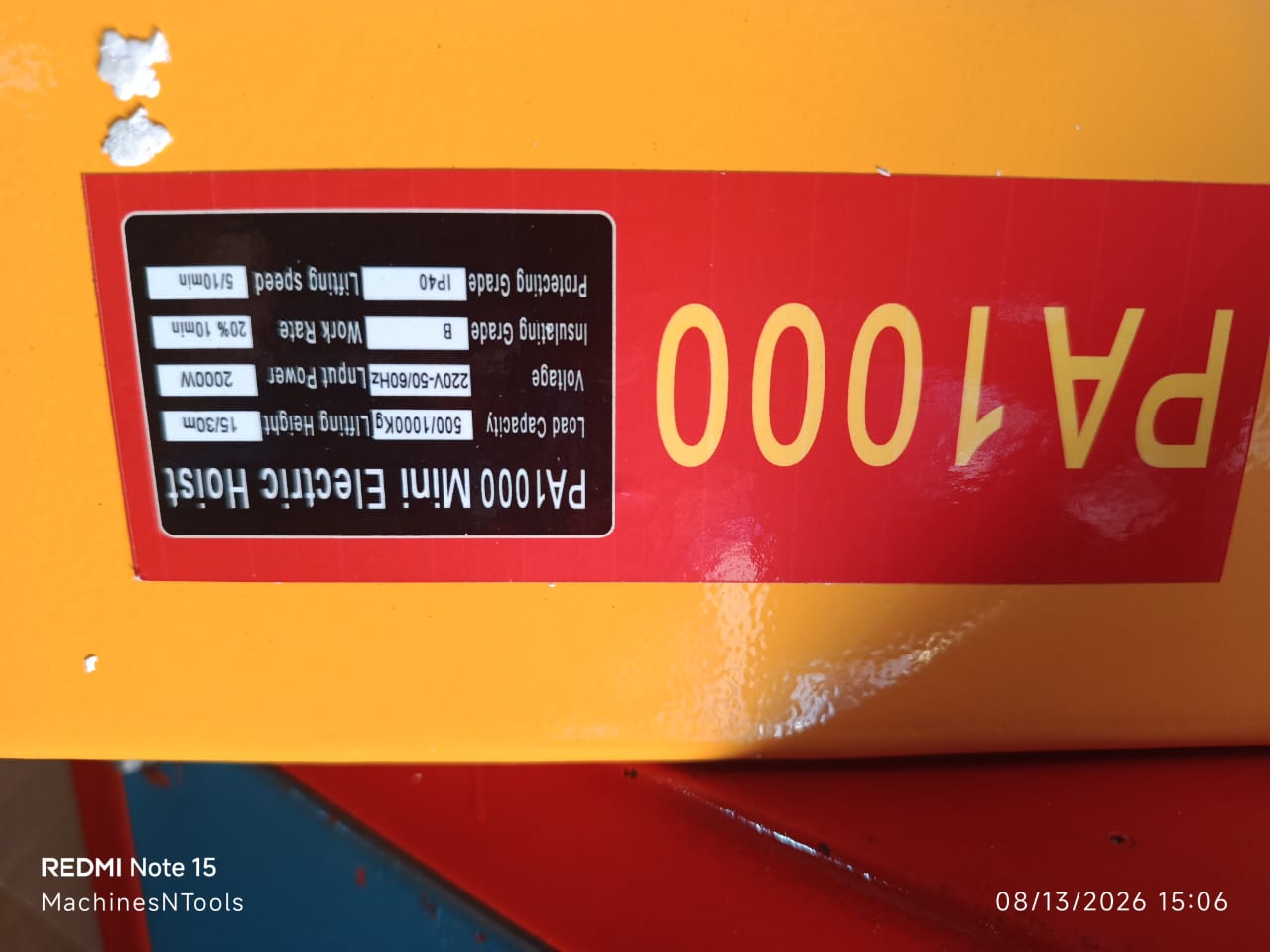 PA1000 Mini Electric Wire Rope Hoist