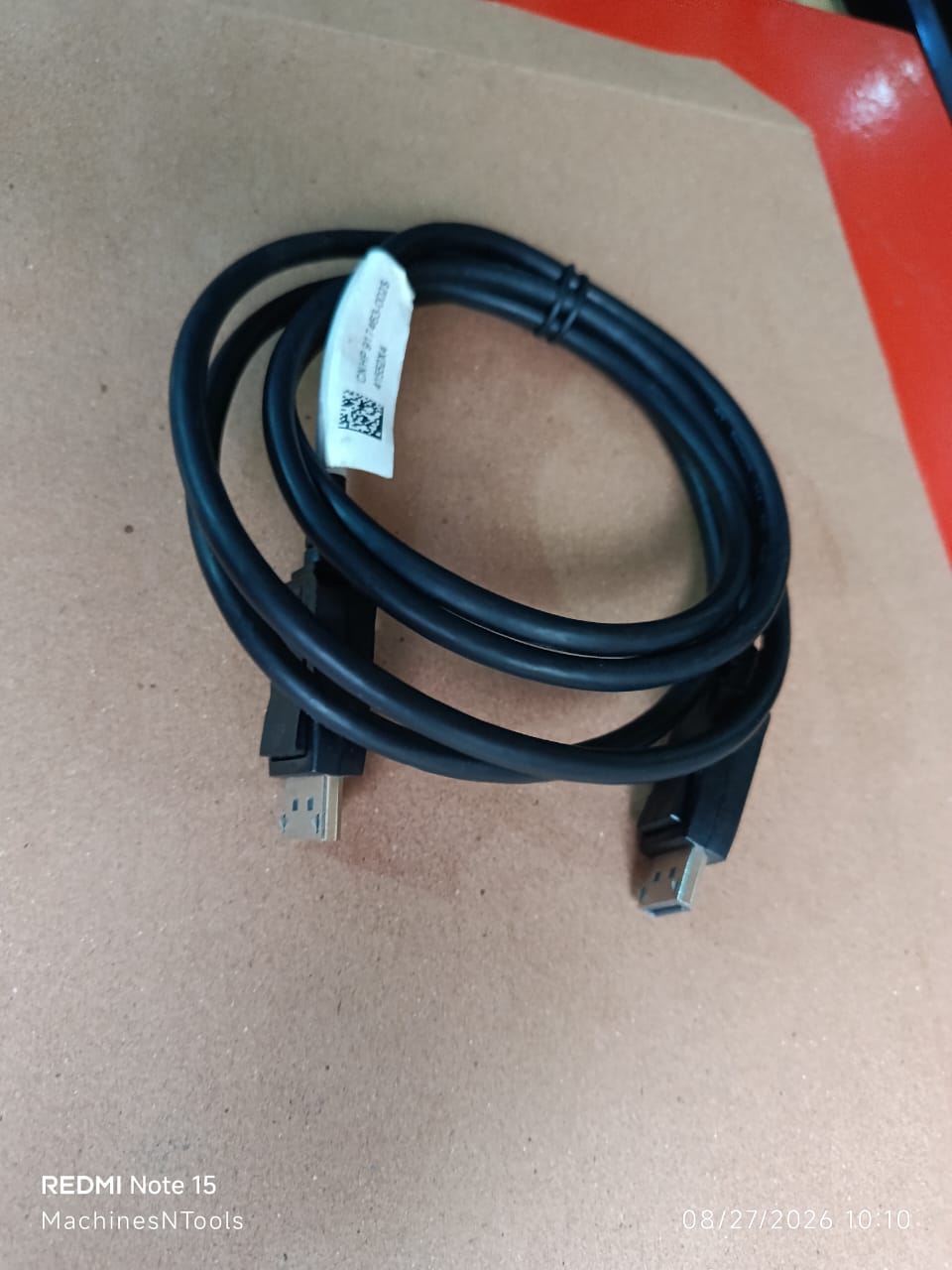 DisplayPort to DisplayPort (DP to DP) Video Cable 1.8 meters