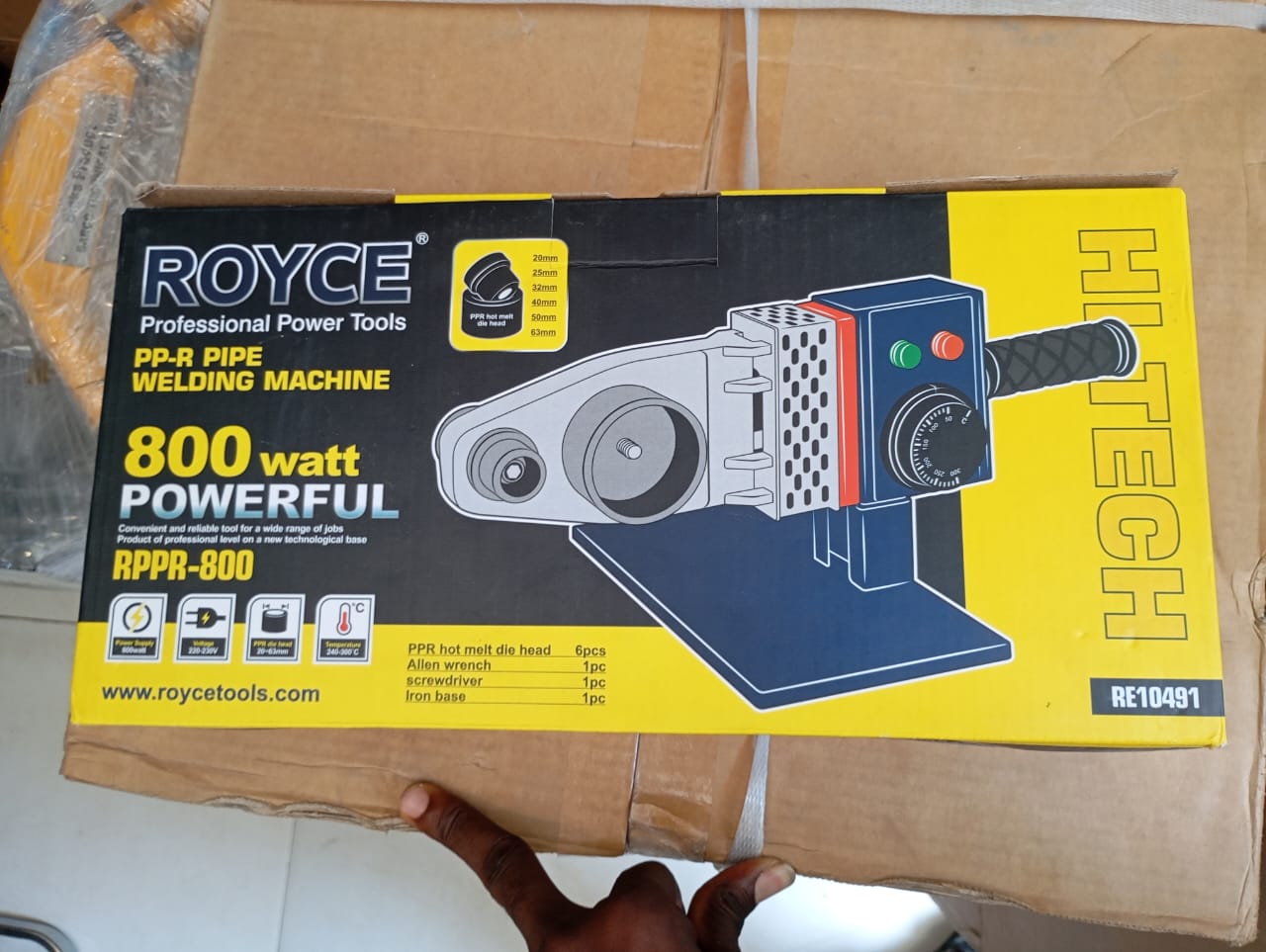 ROYCE RPPR-800 Plastic Pipe Welding Machine