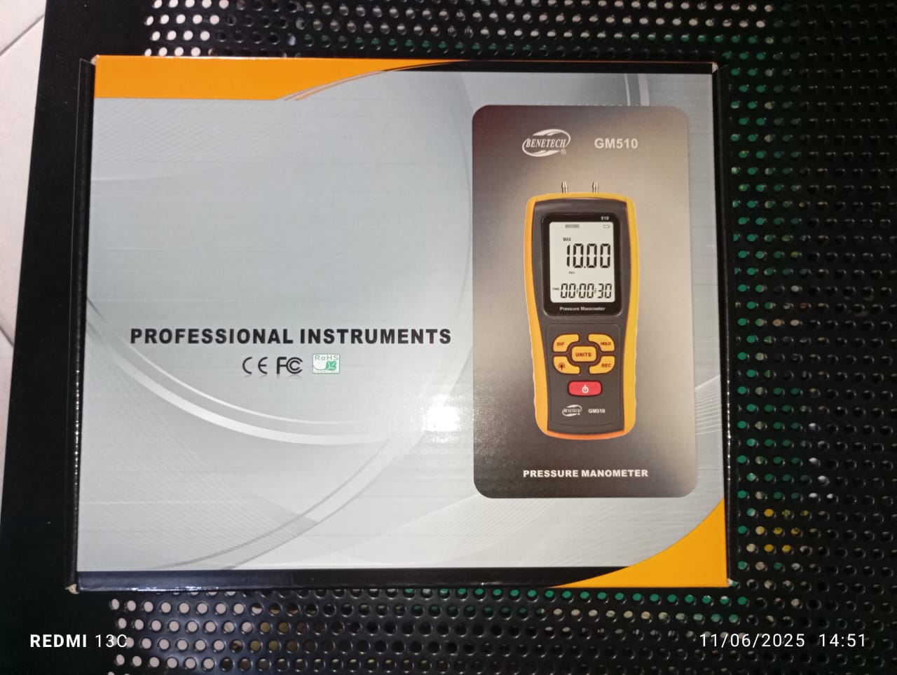 Benetech GM510 Digital Pressure Manometer