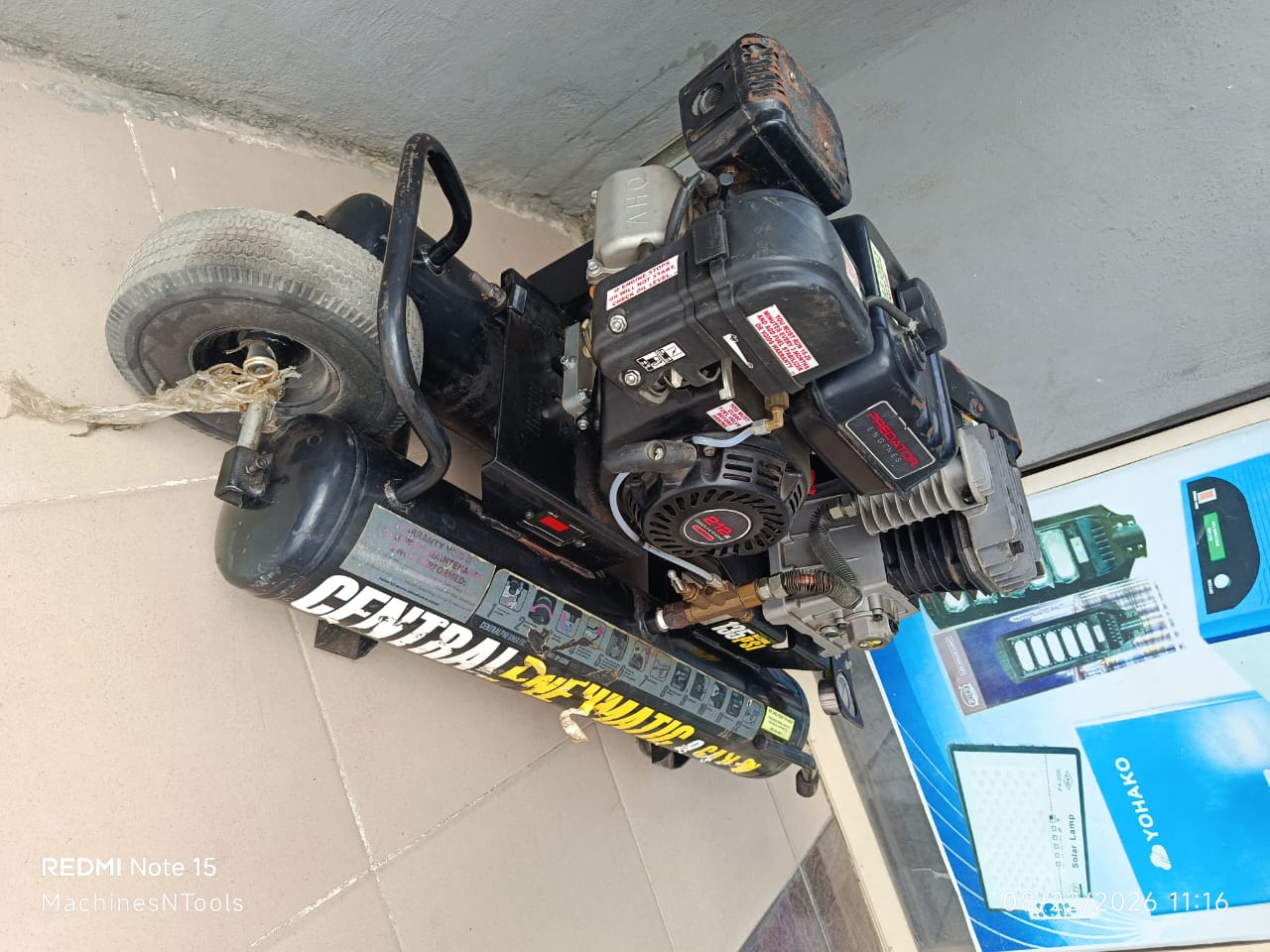 Central Pneumatic Wheelbarrow Air Compressor