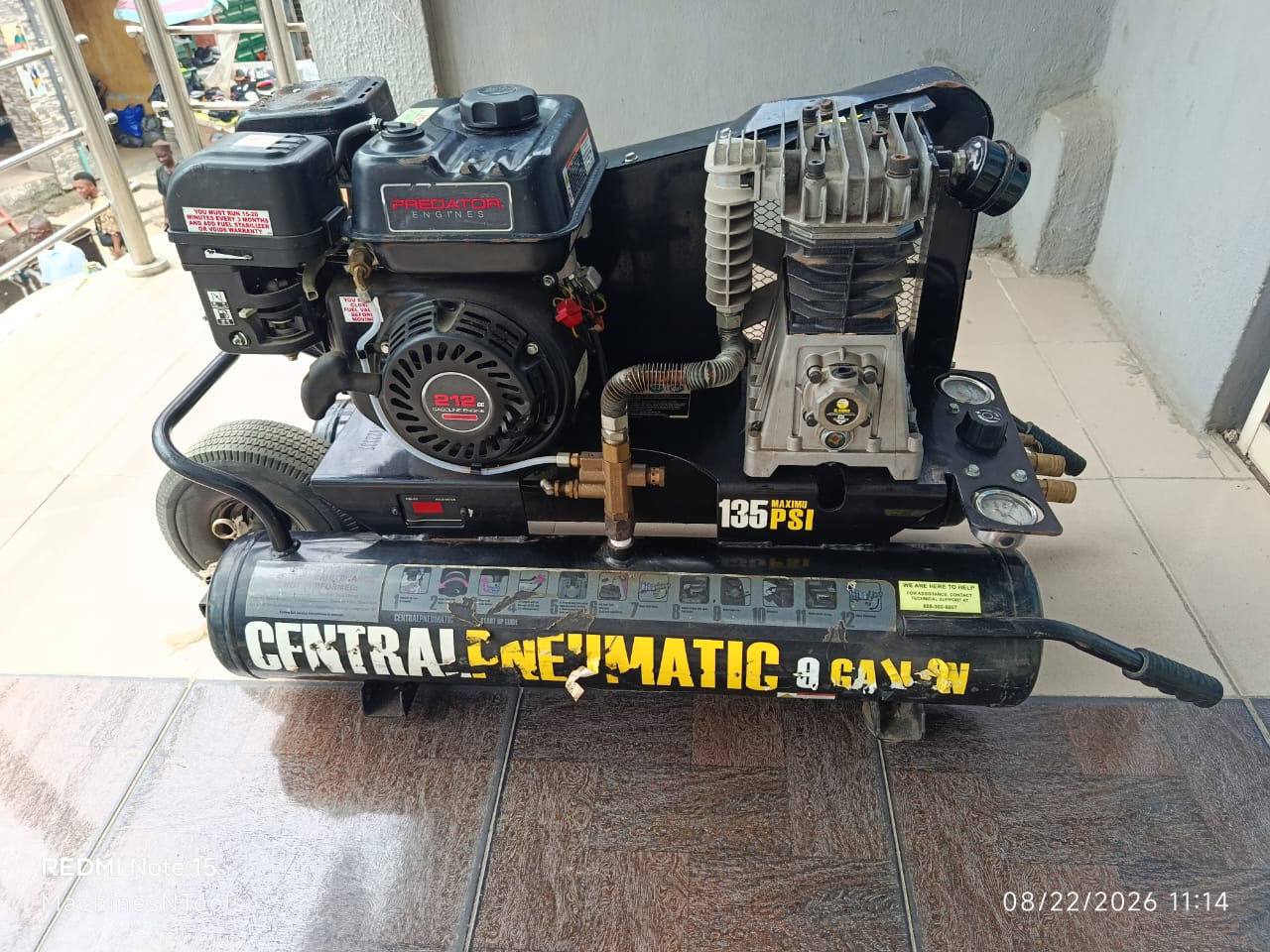 Central Pneumatic Wheelbarrow Air Compressor