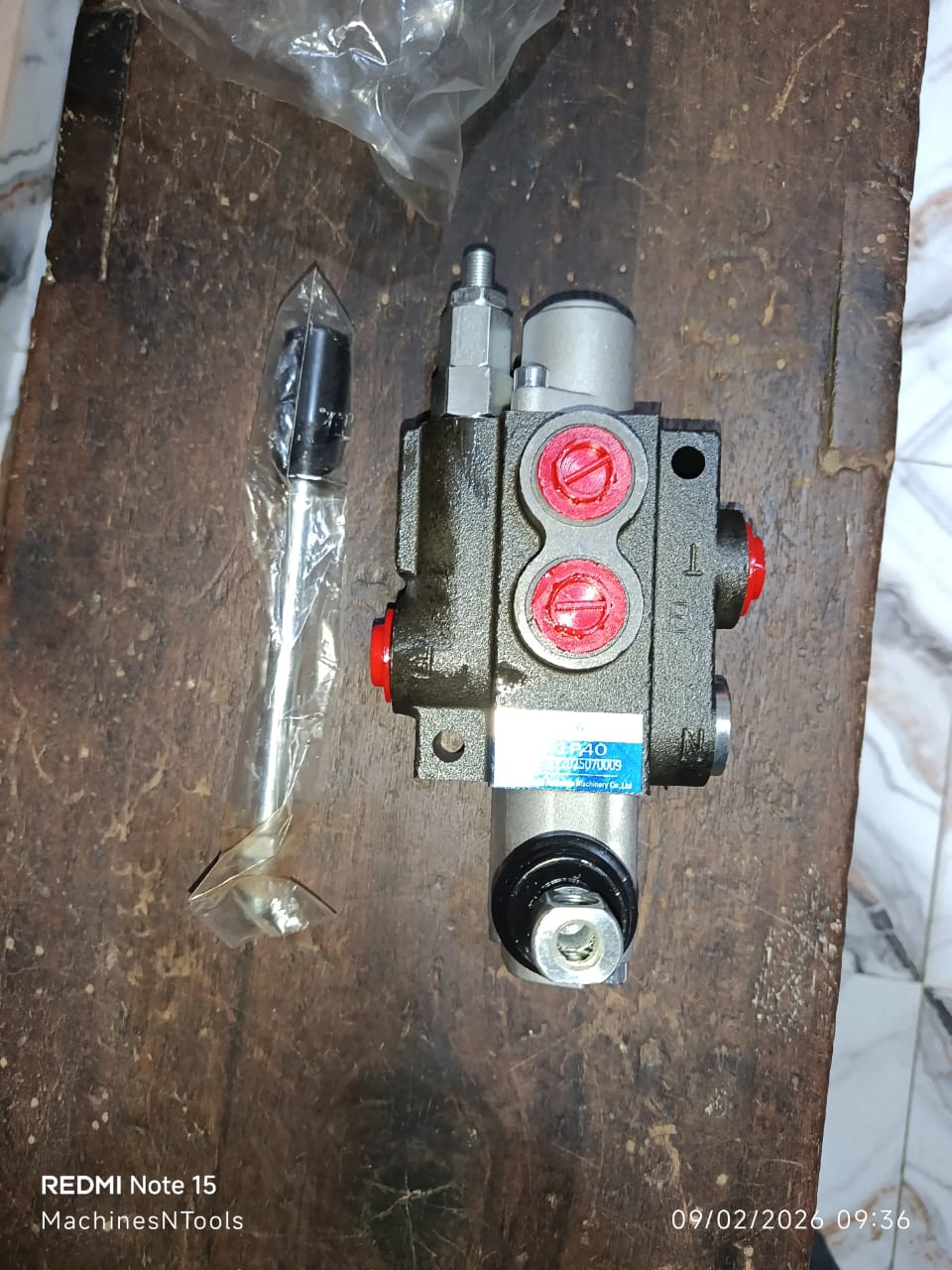 1P40 Single Spool Monoblock Hydraulic Directional Control Valve