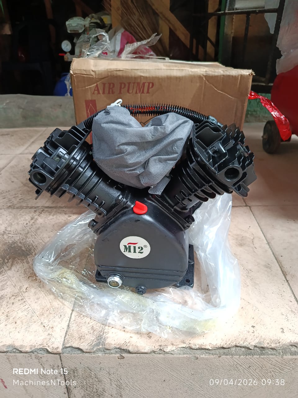 M12 V-Twin Cylinder Heavy-Duty Replacement Air Compressor Pump