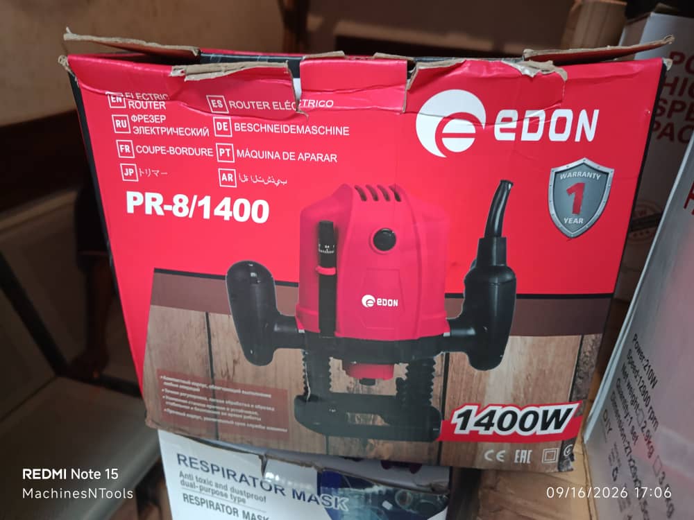 Edon PR-8/1400 Plunge Router Machine